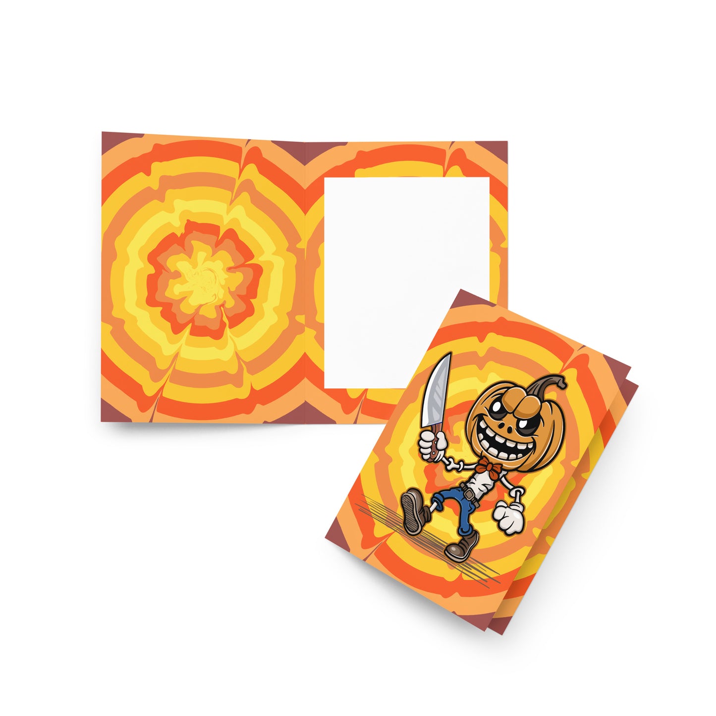 Slayer Pumpkin Greeting card