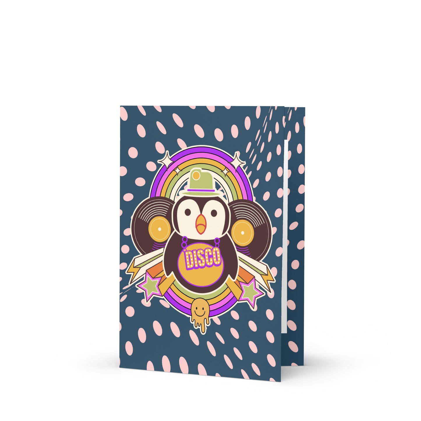 Disco Pinguin Greeting card