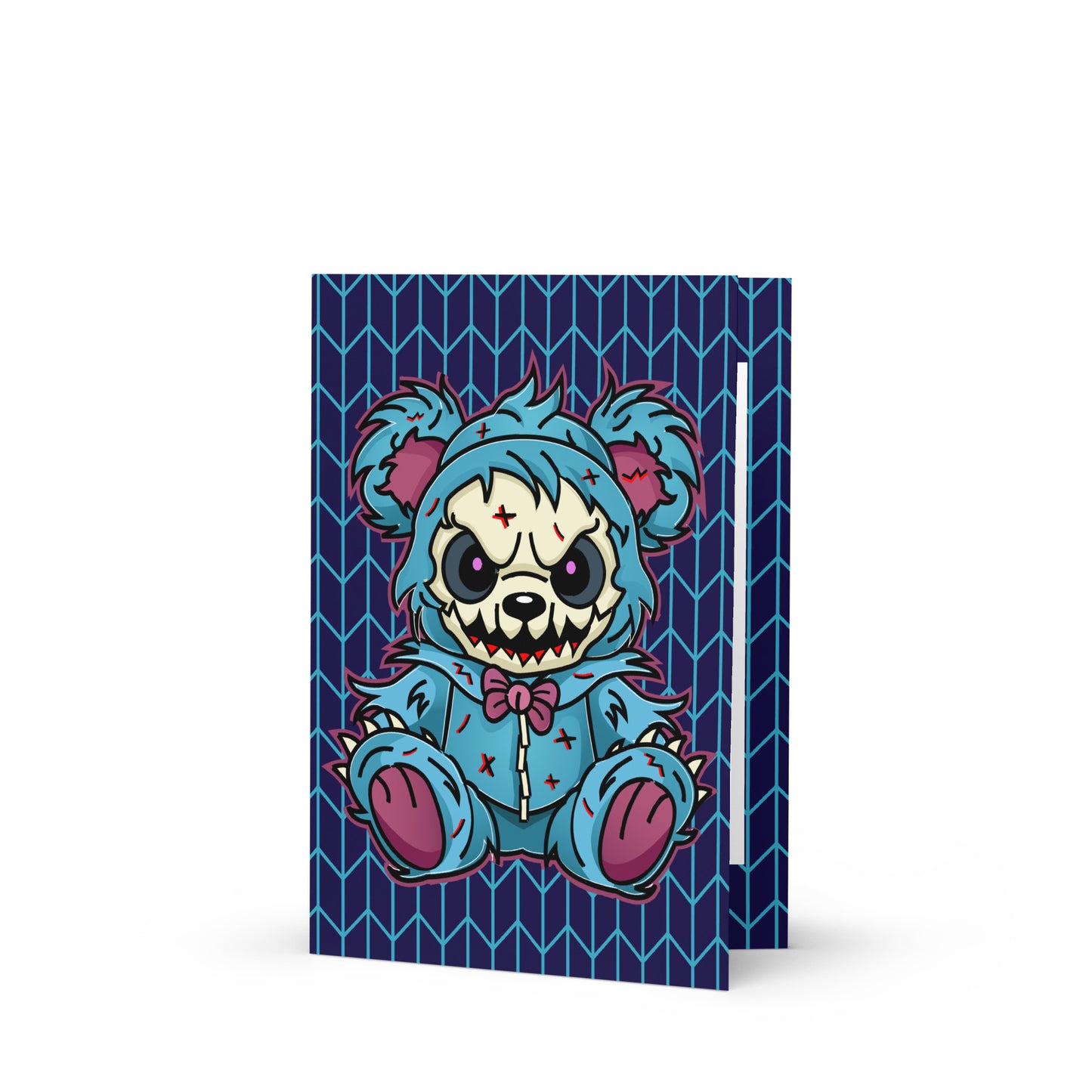 Cute Zombie Bear Greeting card