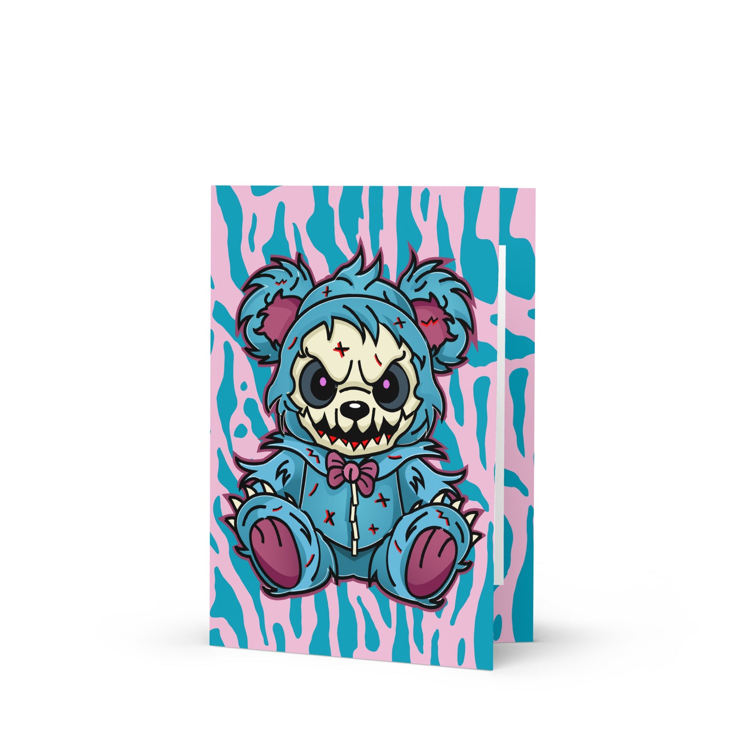 Cute Zombie Bear Greeting card