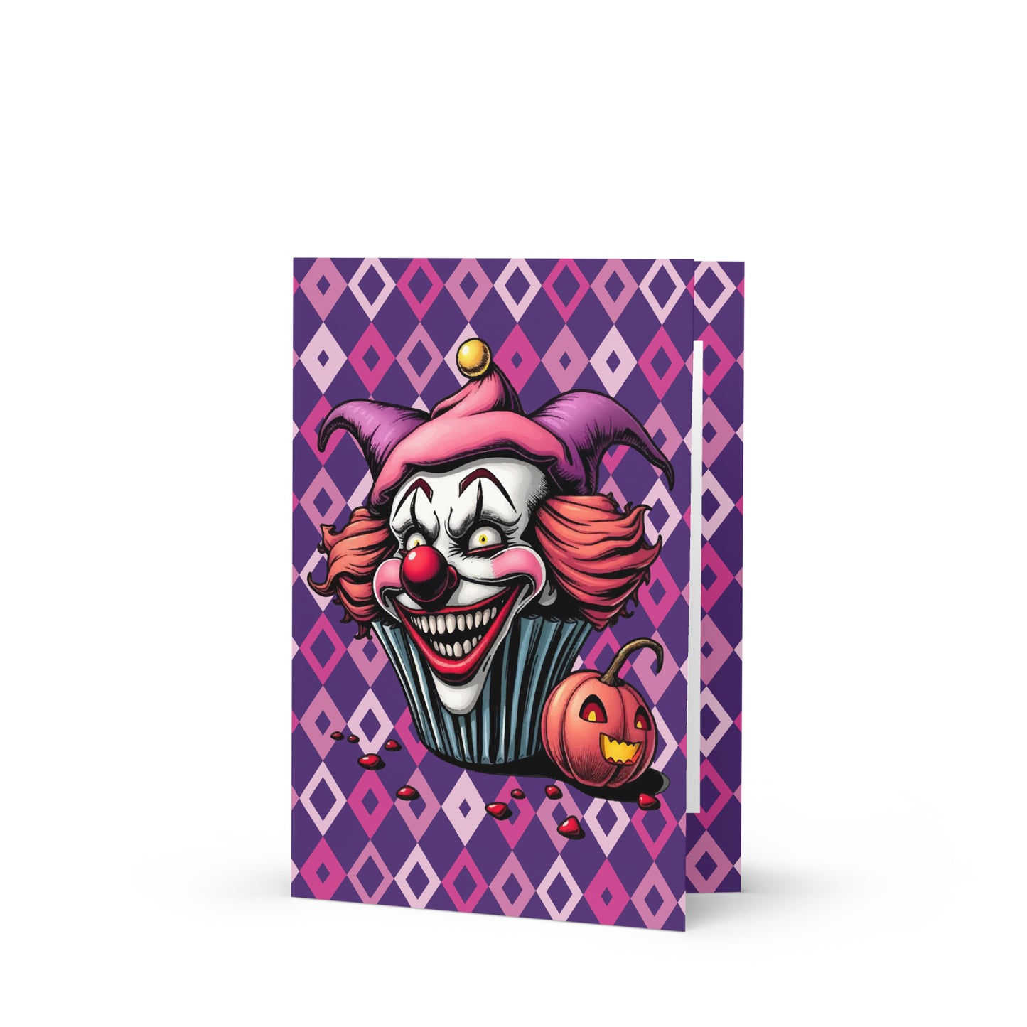 Evil Cupcake Clown Greeting card