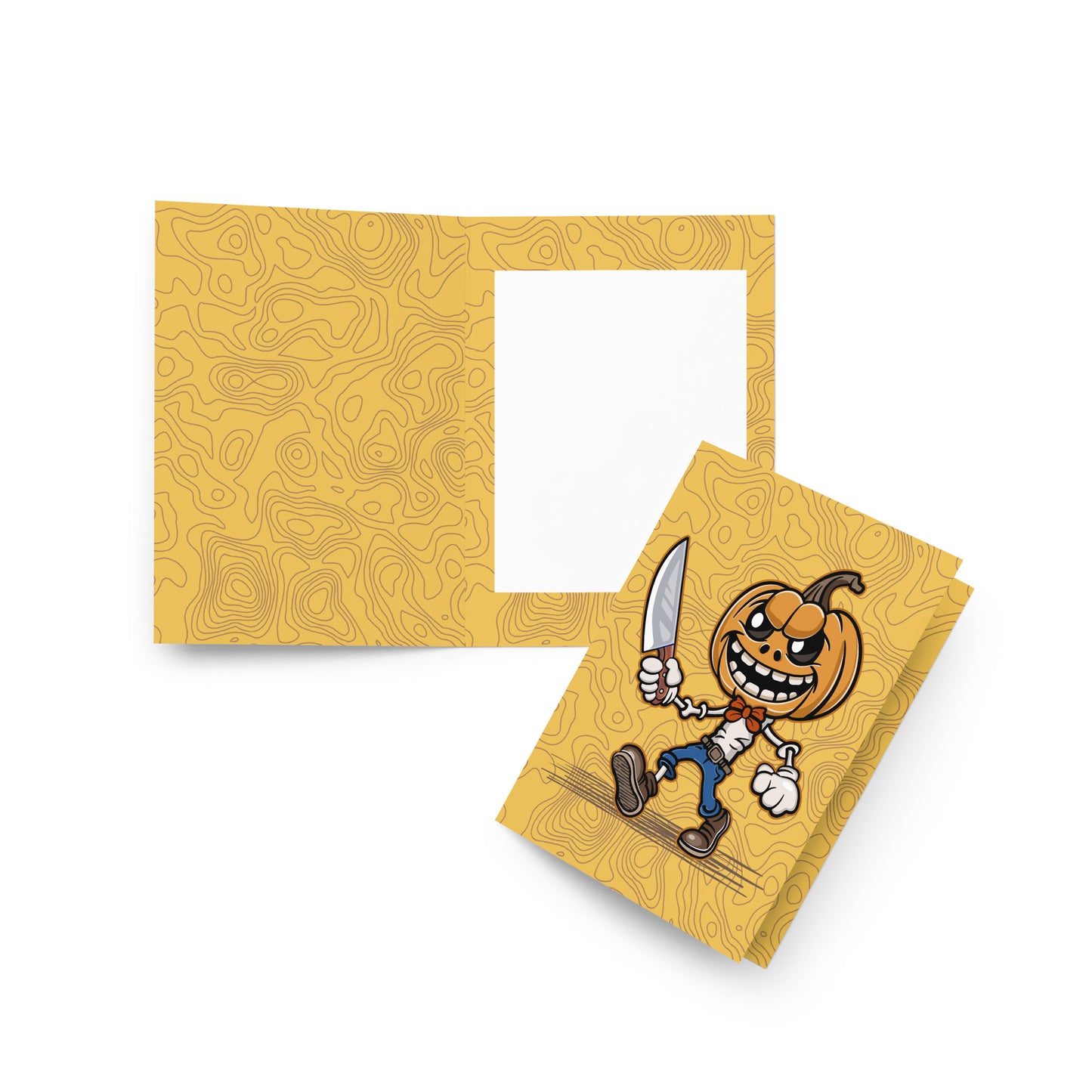 Pumpkin Slayer is Here! Greeting card