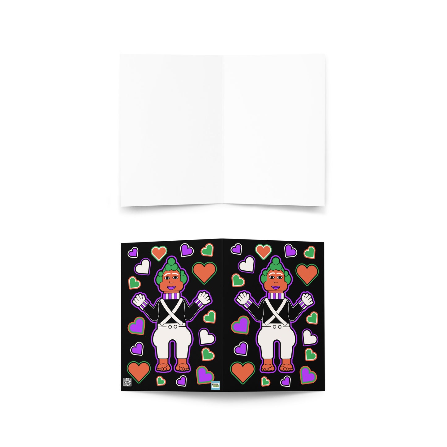 Oompa Loompa in love greeting card