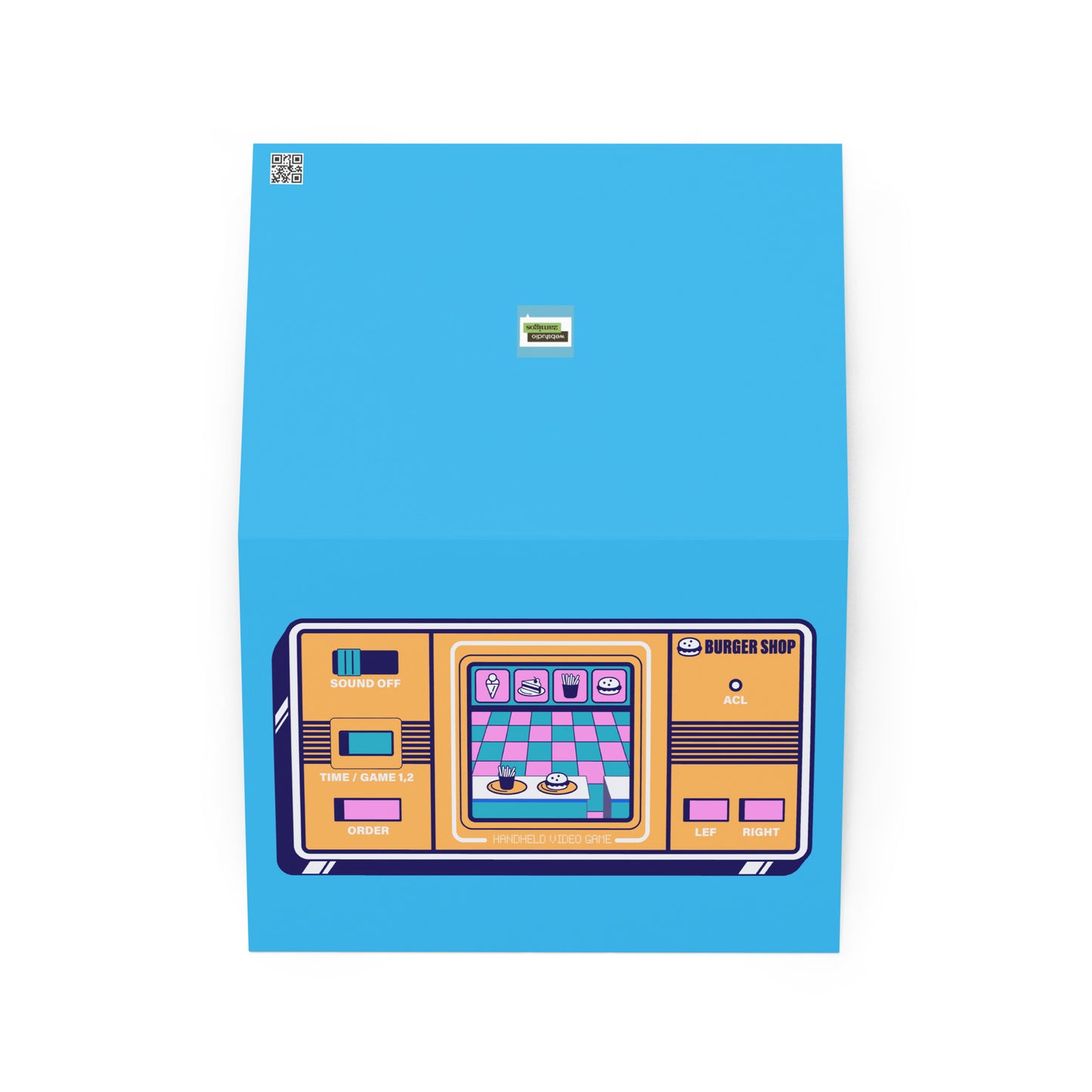 Video Game - Burger Shop Greeting card