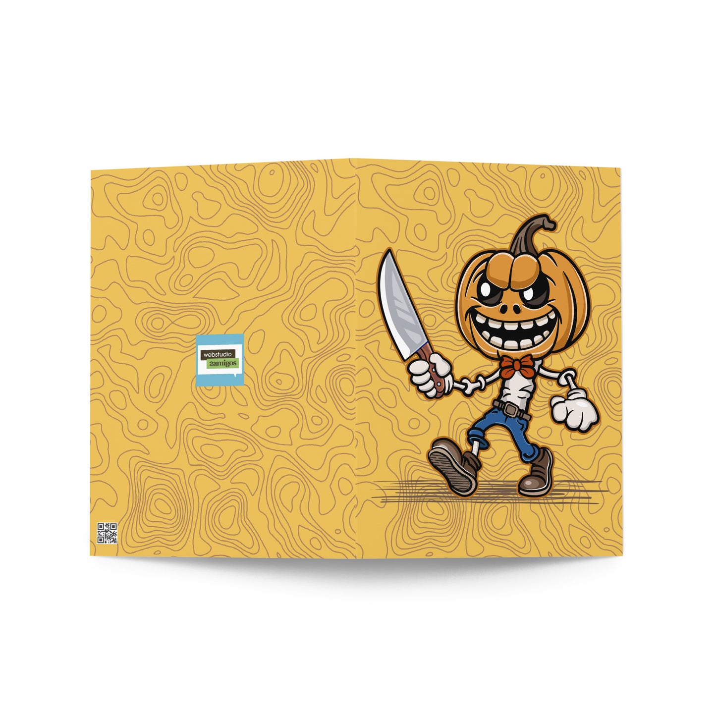 Pumpkin Slayer is Here! Greeting card