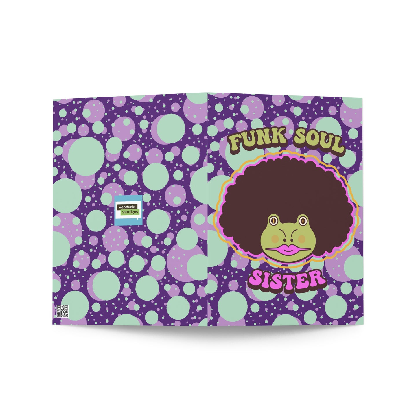 Funk Soul Sister Greeting card