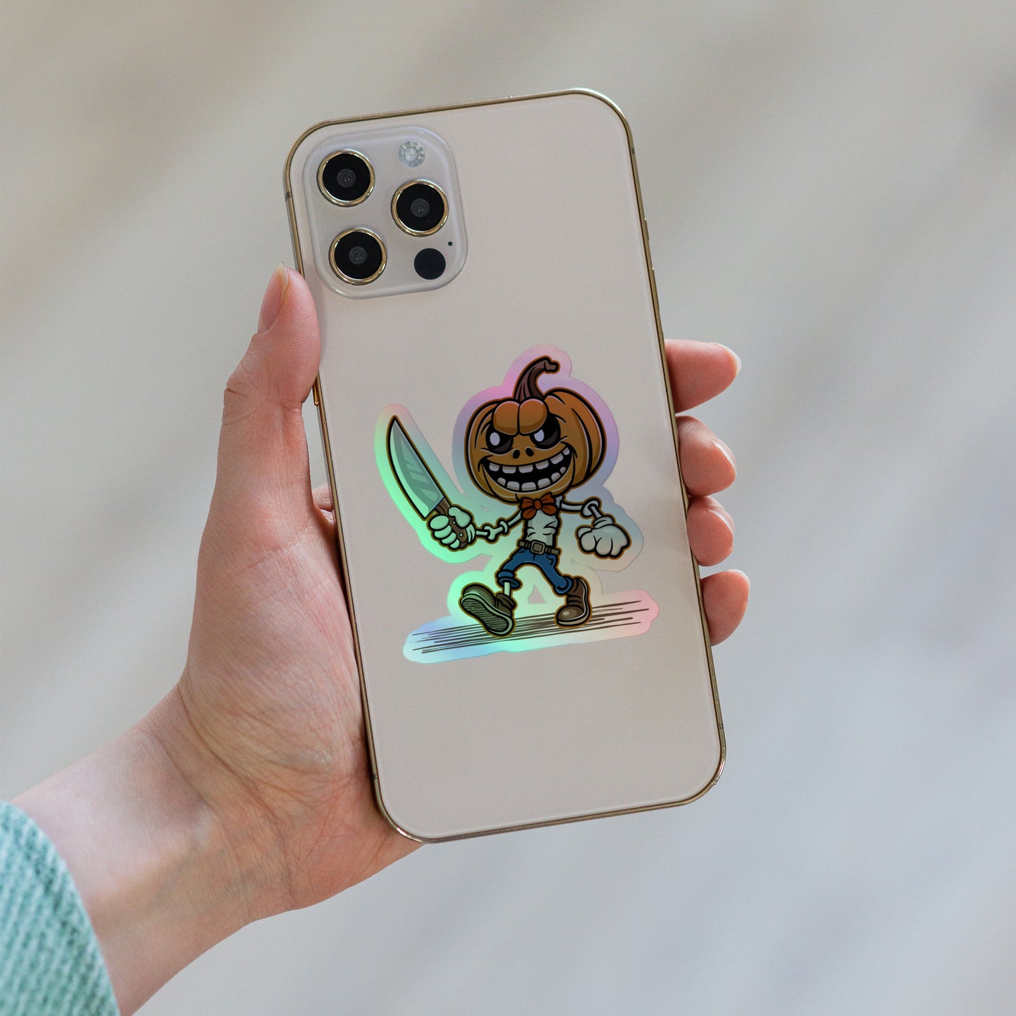 Pumpkin Slayer Holographic stickers