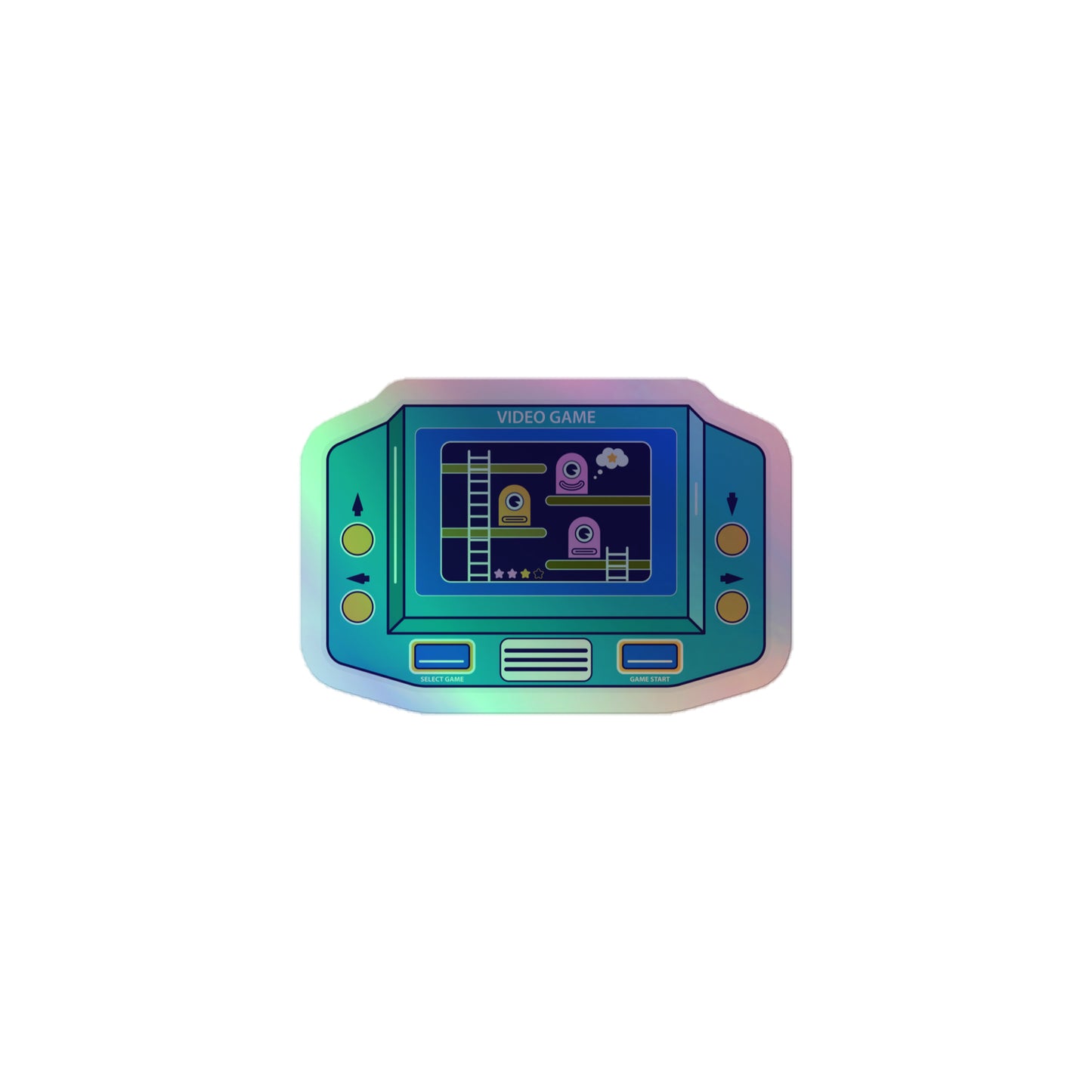 Video Game - Monster Attack Holographic stickers