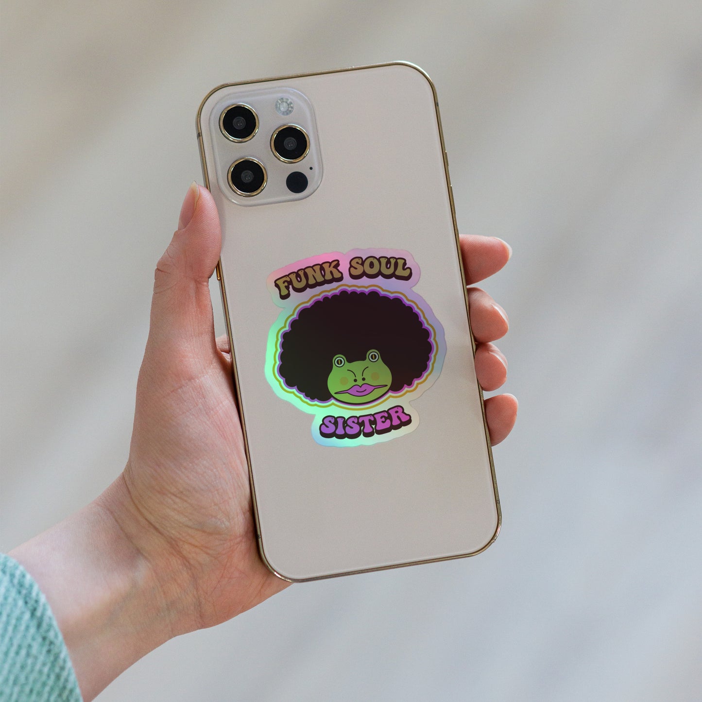 Funk Soul Sister Holographic stickers