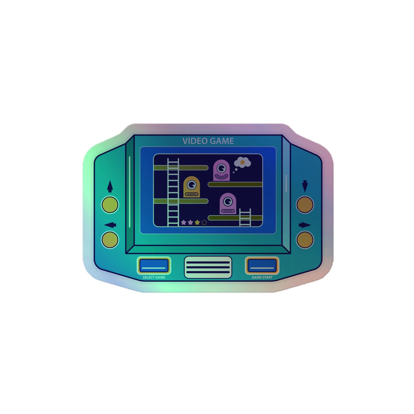 Video Game - Monster Attack Holographic stickers