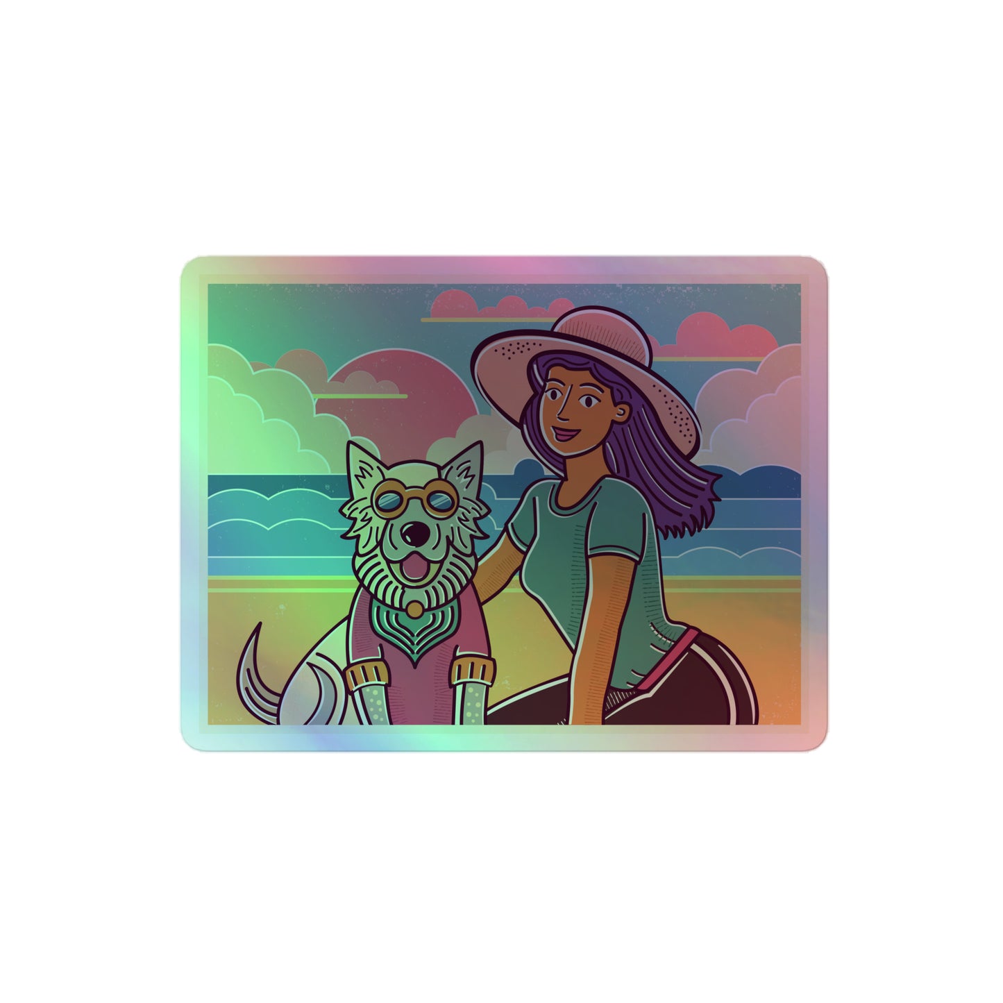 Best Friends Holographic stickers