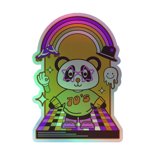 Disco Panda Holographic stickers