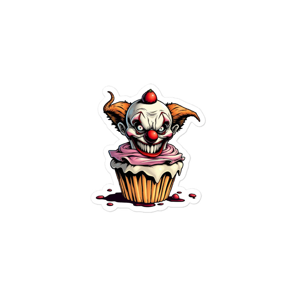 Big Teeth evil clown Bubble-free stickers