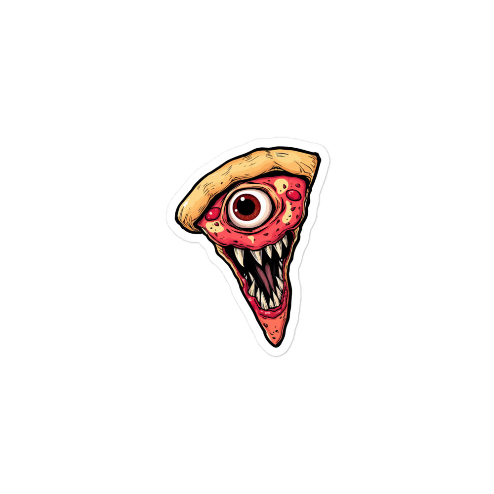 Funny pizza slice Bubble-free stickers