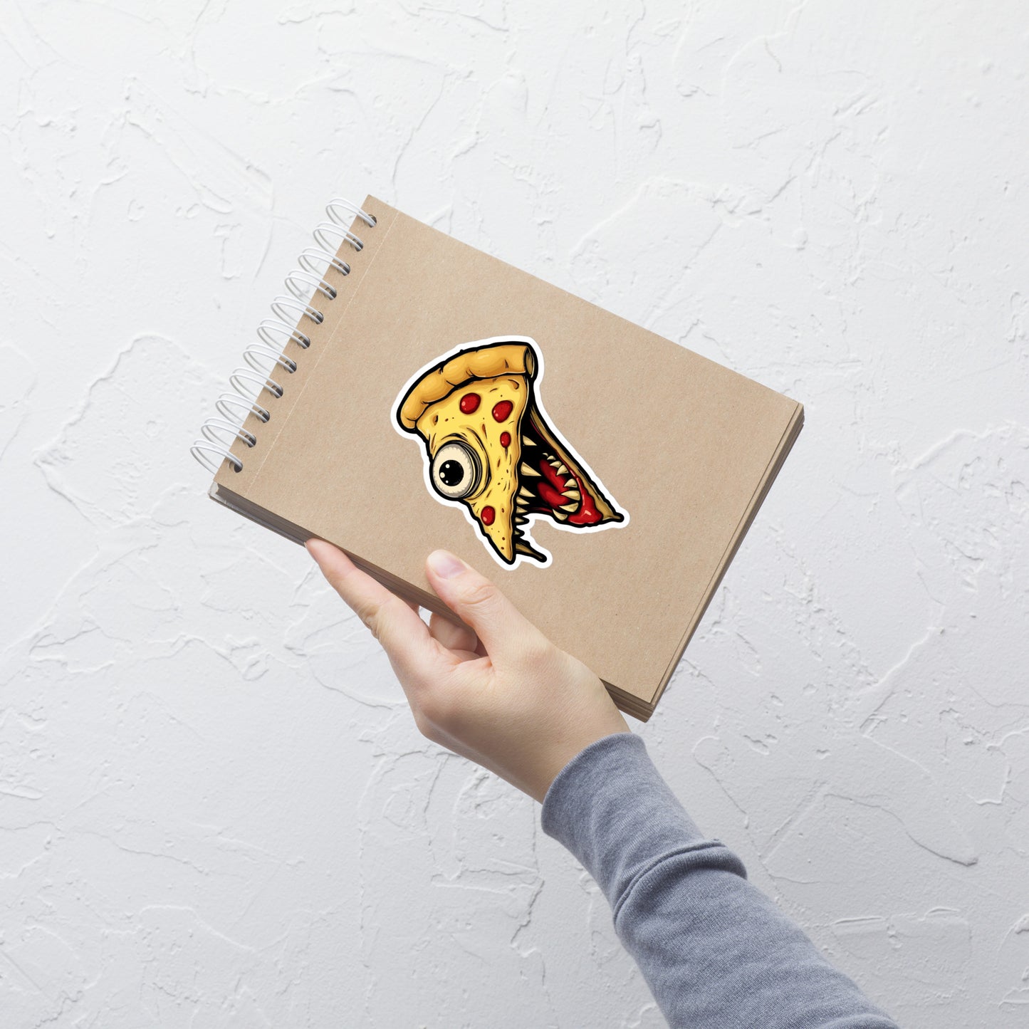 Zombie Pizza Slice Bubble-free stickers