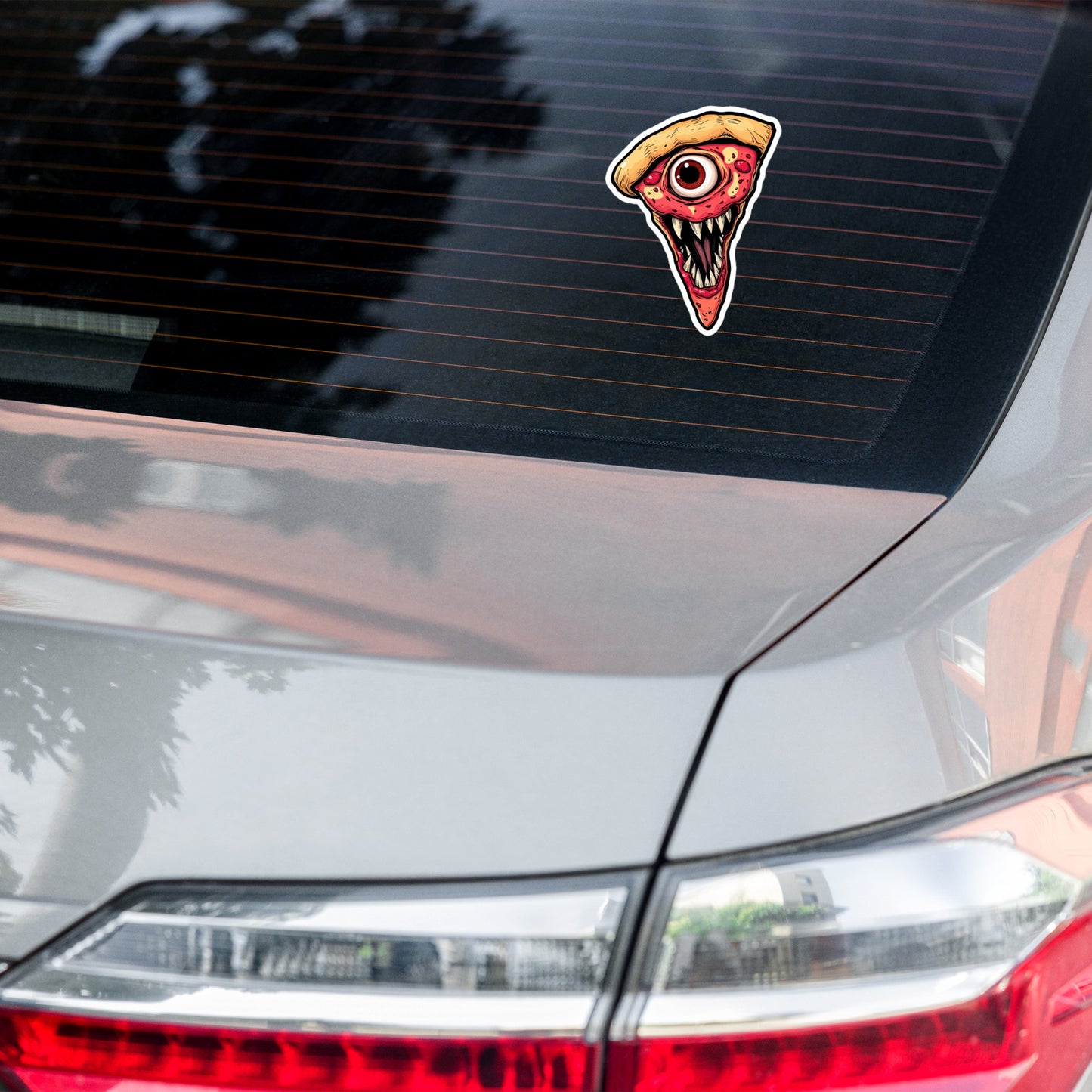 Funny pizza slice Bubble-free stickers