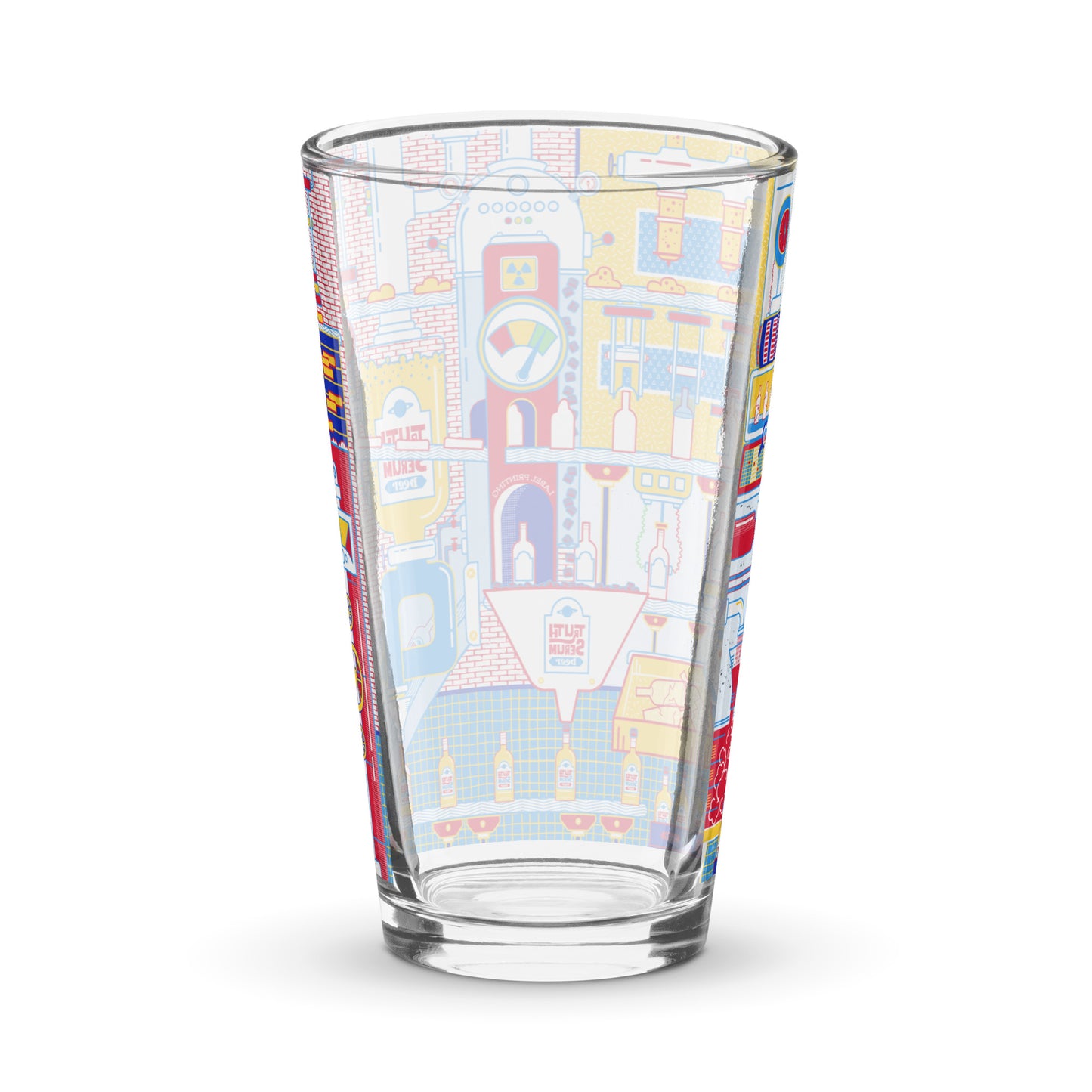 The Beer Bottle Factory Shaker pint glass