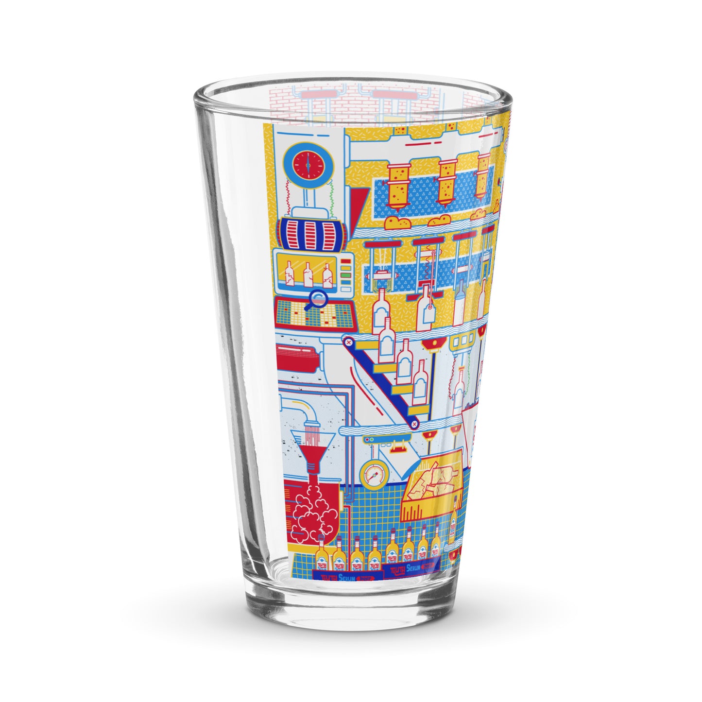 The Beer Bottle Factory Shaker pint glass