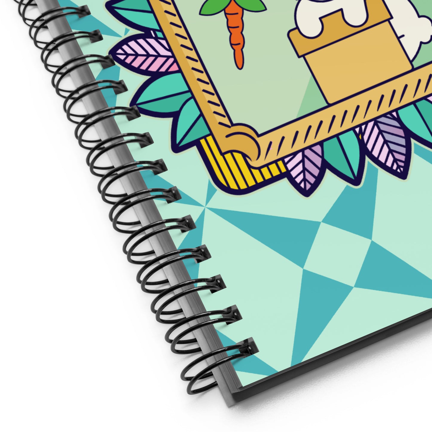 Mermaid & Bunny Spiral notebook