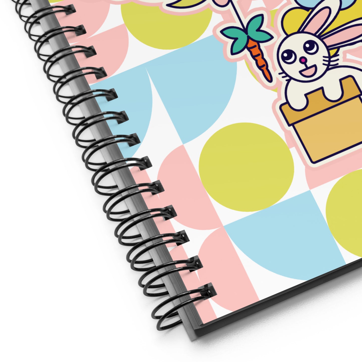 Mermaid & Bunny with rainbow and clouds Spiral notebook Spiral notebook