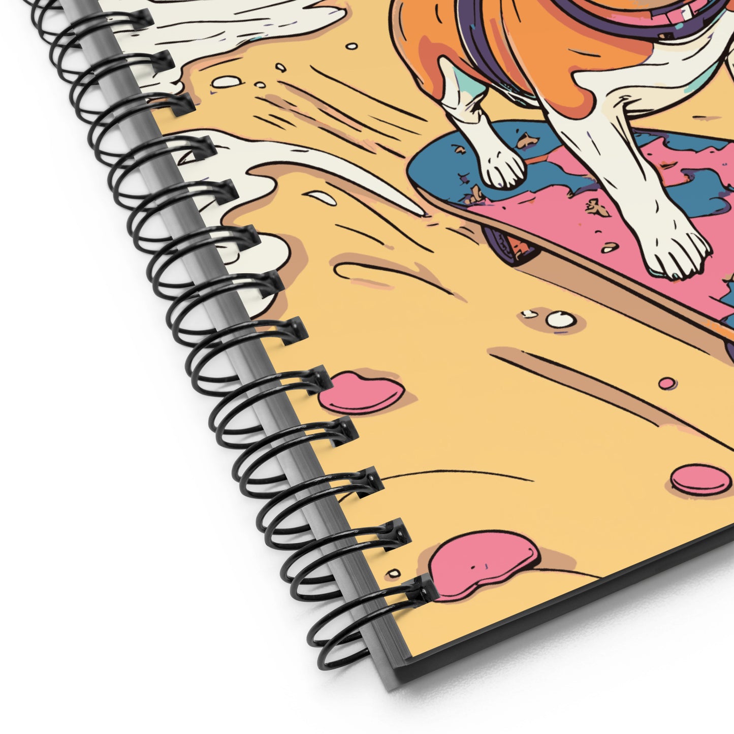 Skateboard Star with Paws! Spiral notebook