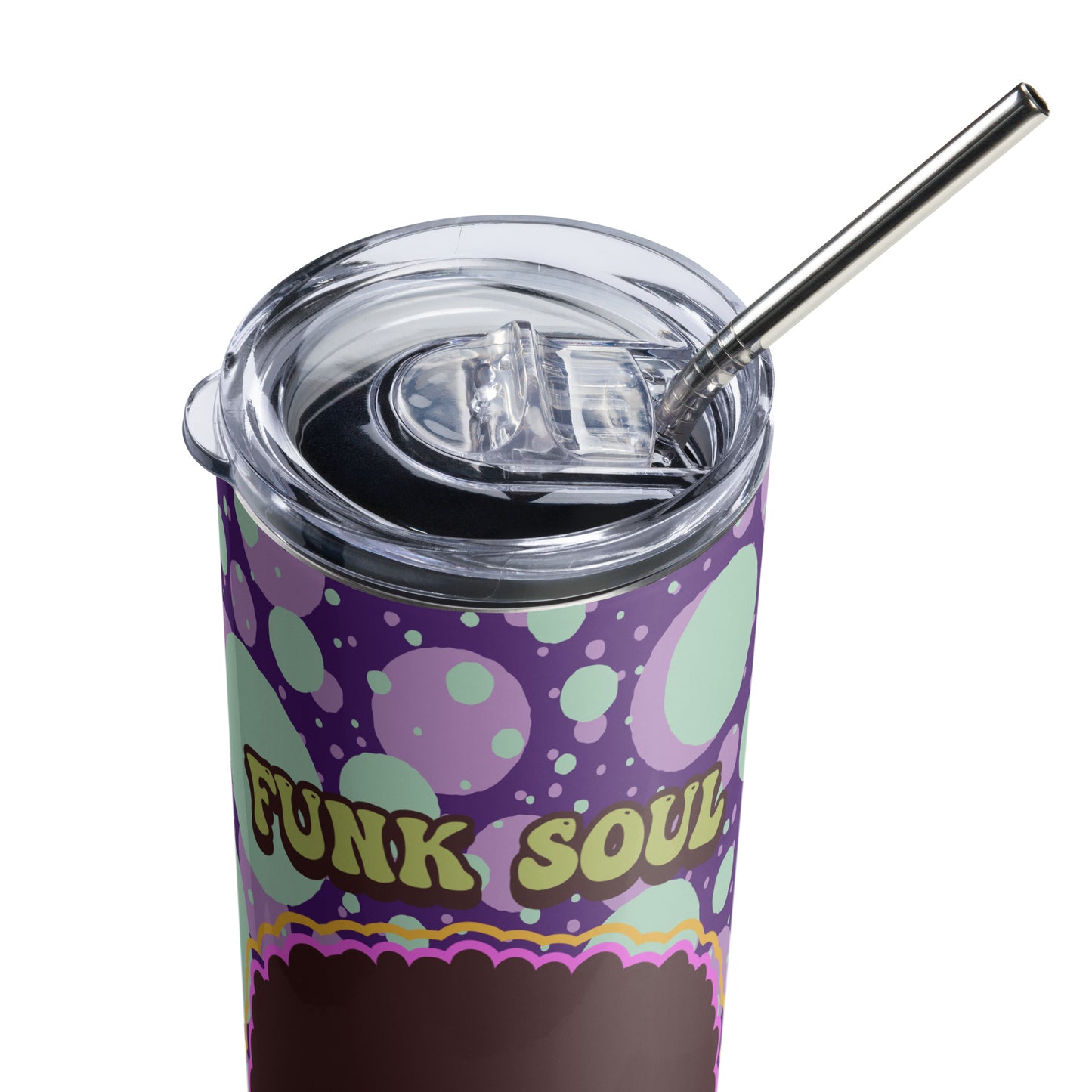 Funk Soul Sister stainless steel tumbler