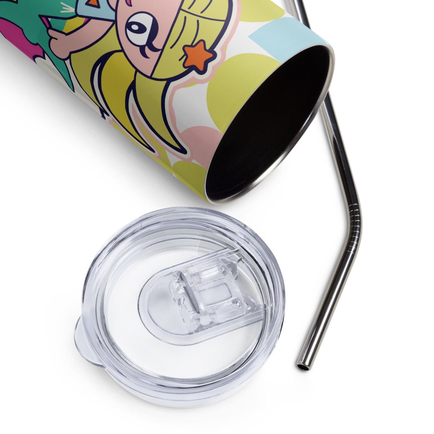 Mermaid & Bunny Stainless steel tumbler