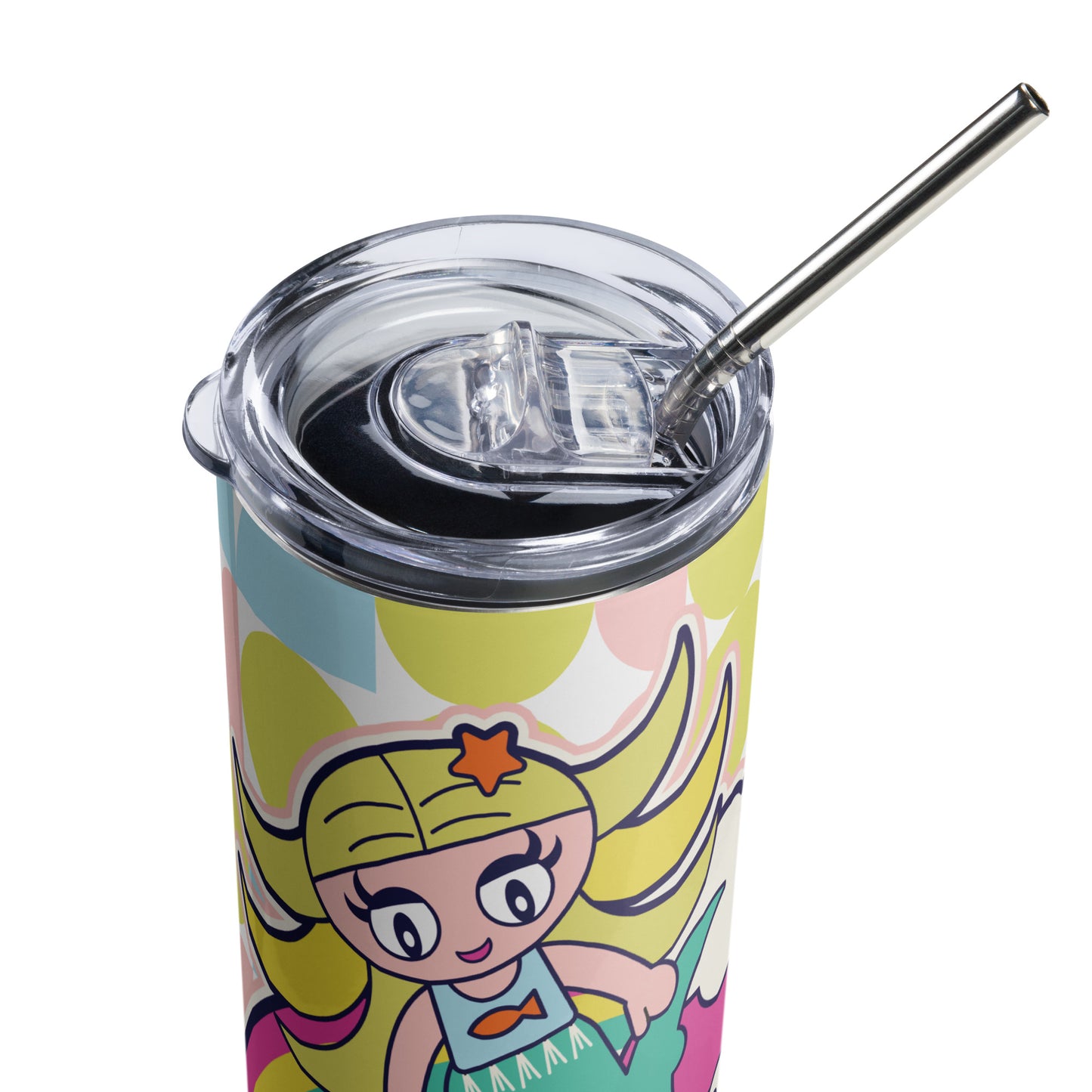 Mermaid & Bunny Stainless steel tumbler