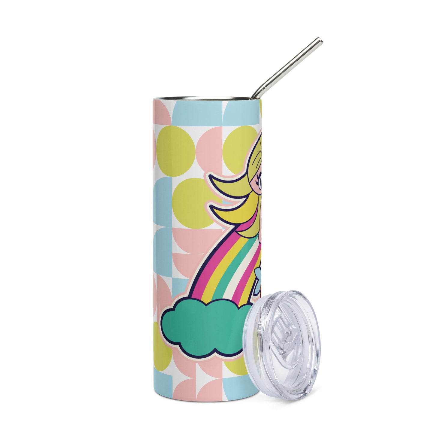 Mermaid & Bunny Stainless steel tumbler