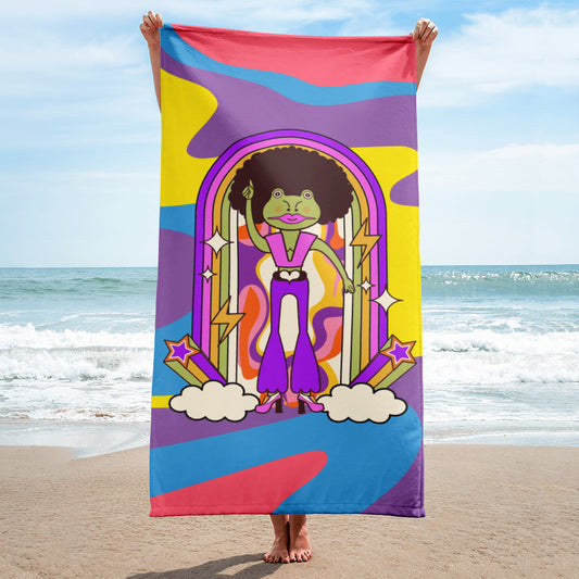 Disco Frog Towel