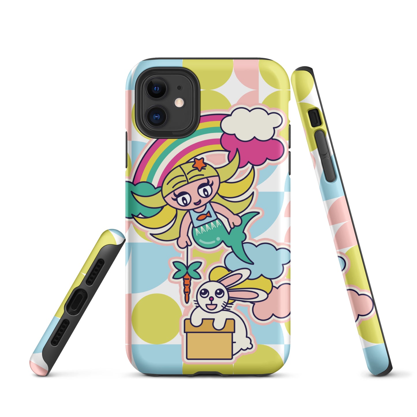 Mermaid & Bunny Tough Case for iPhone®