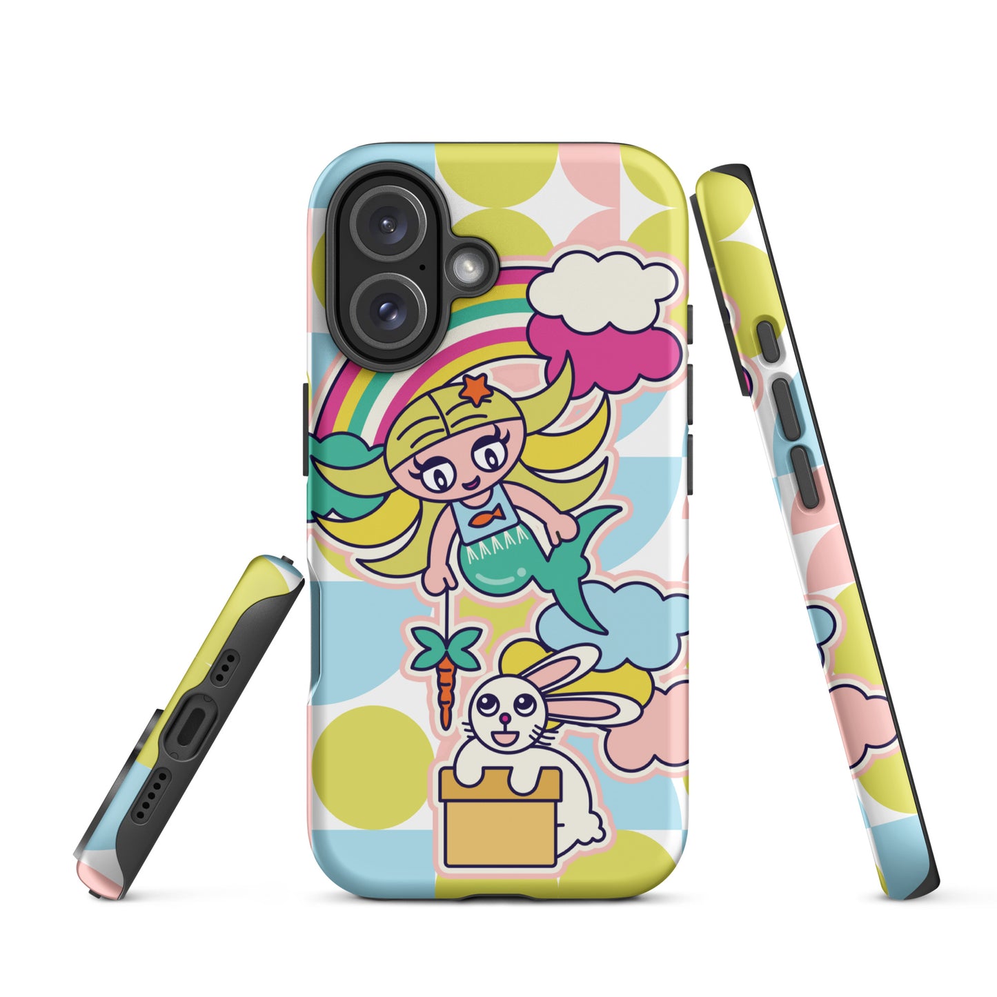 Mermaid & Bunny Tough Case for iPhone®