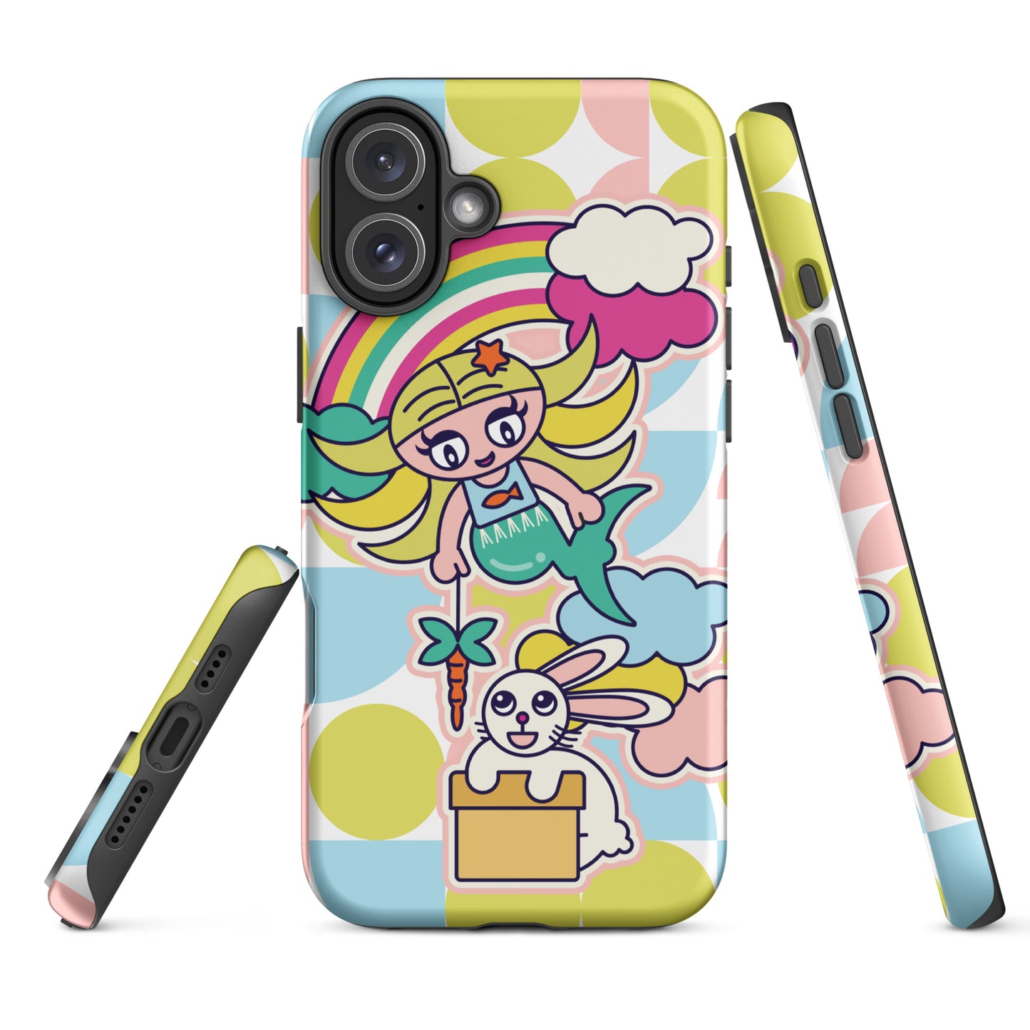 Mermaid & Bunny Tough Case for iPhone®