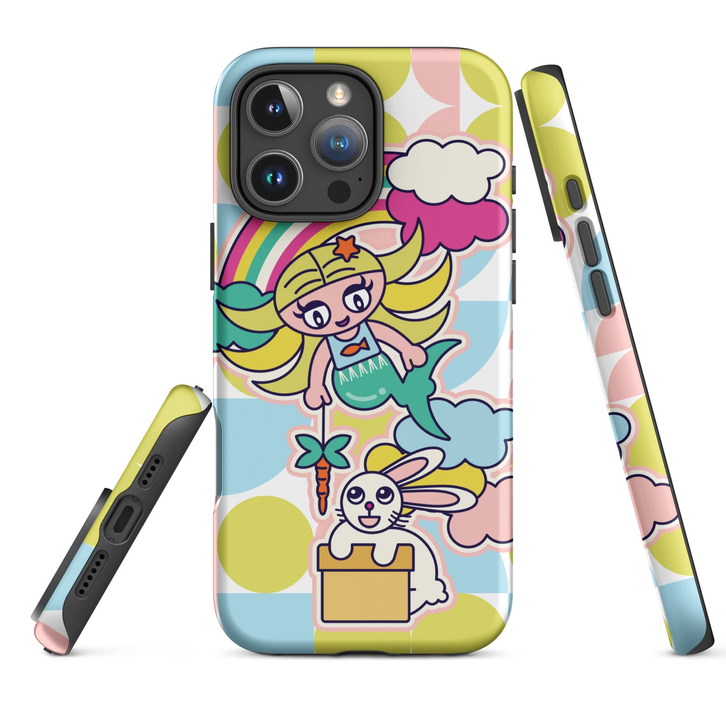 Mermaid & Bunny Tough Case for iPhone®