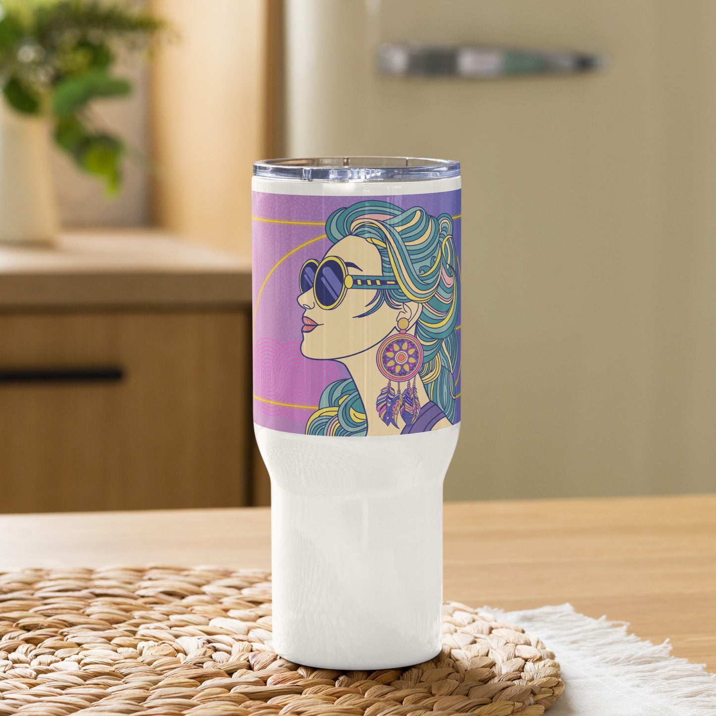 Eighties Vibes Travel mug with a handle