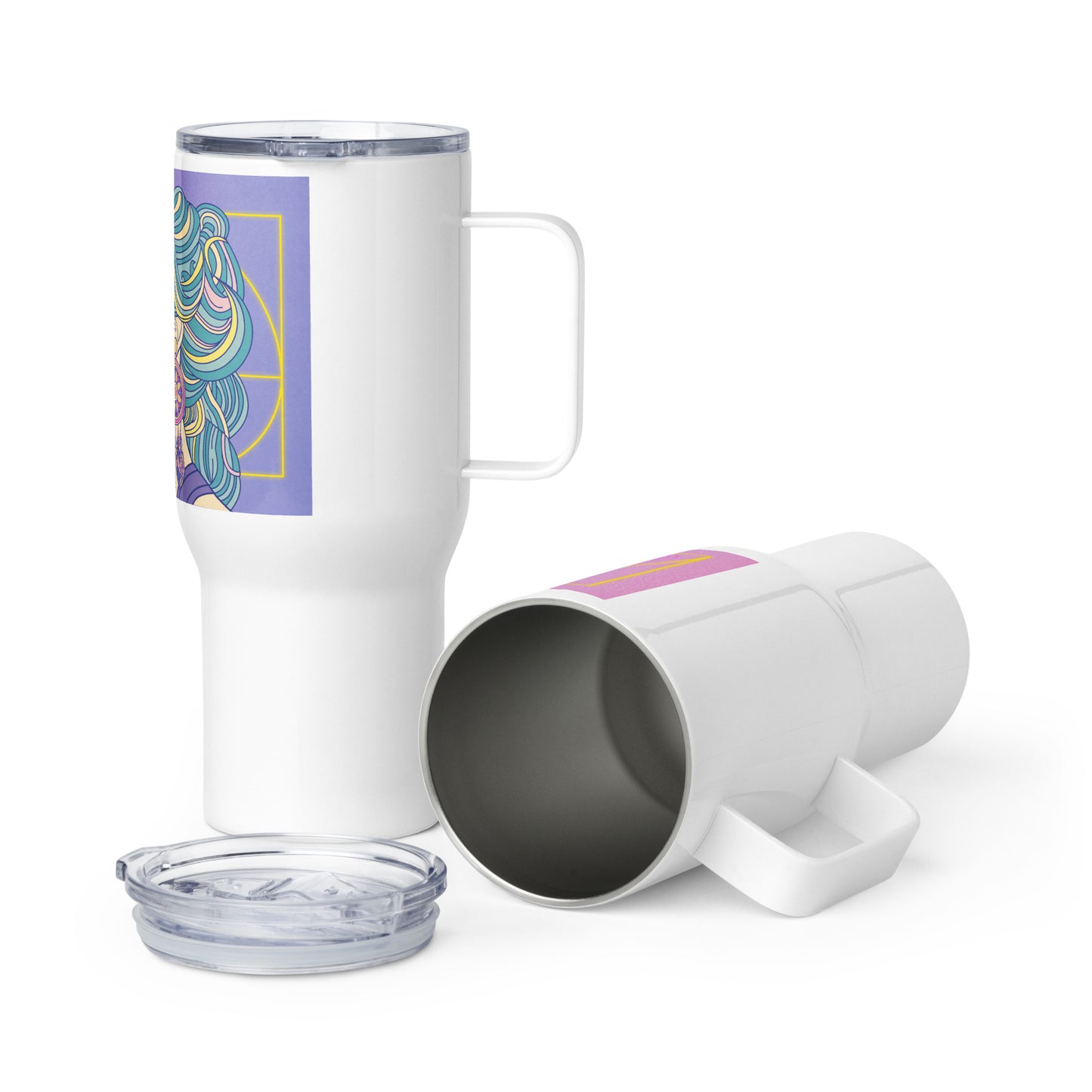 Eighties Vibes Travel mug with a handle