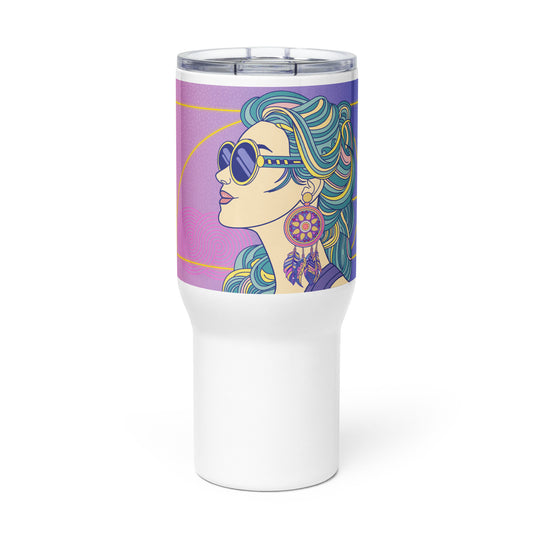 Eighties Vibes Travel mug with a handle