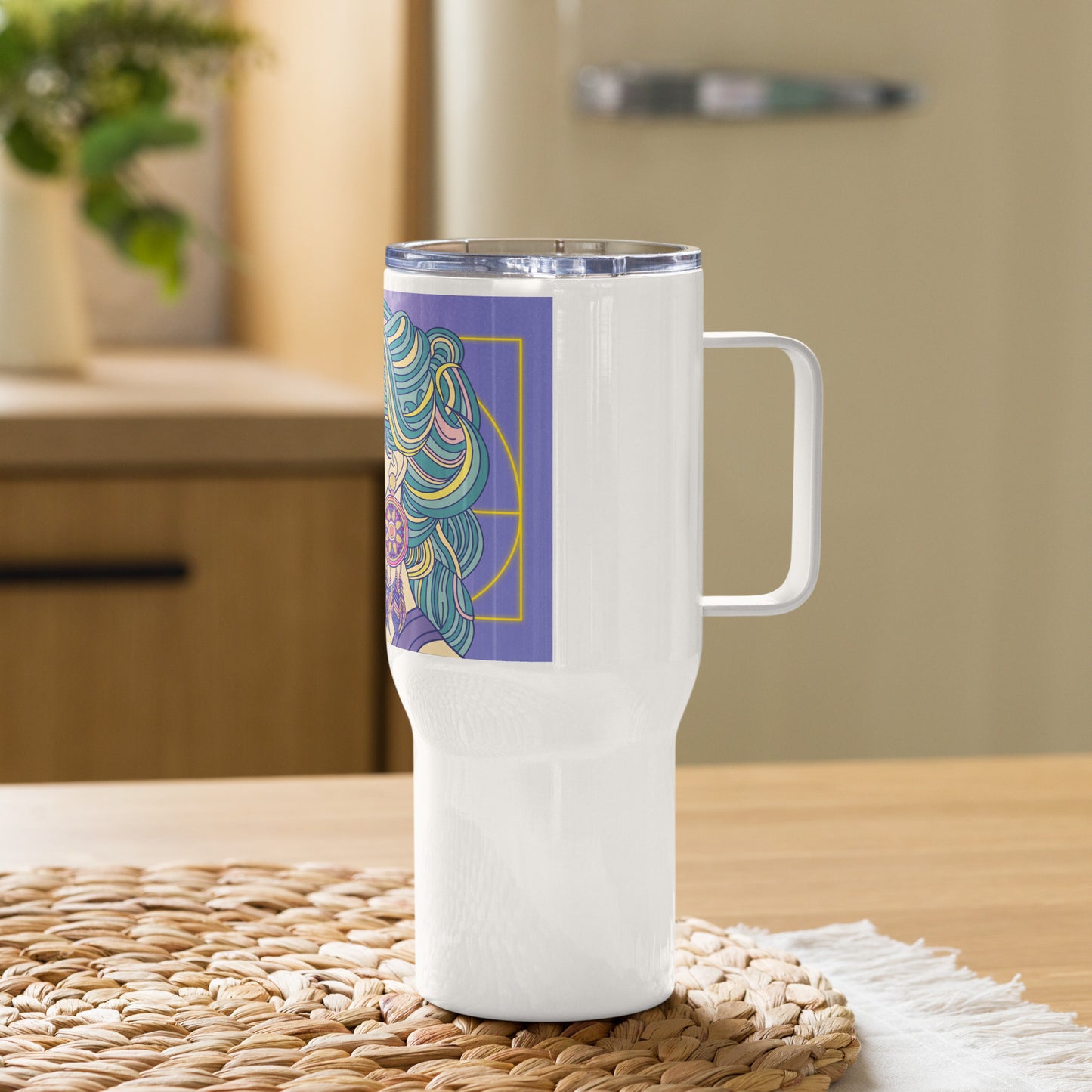 Eighties Vibes Travel mug with a handle