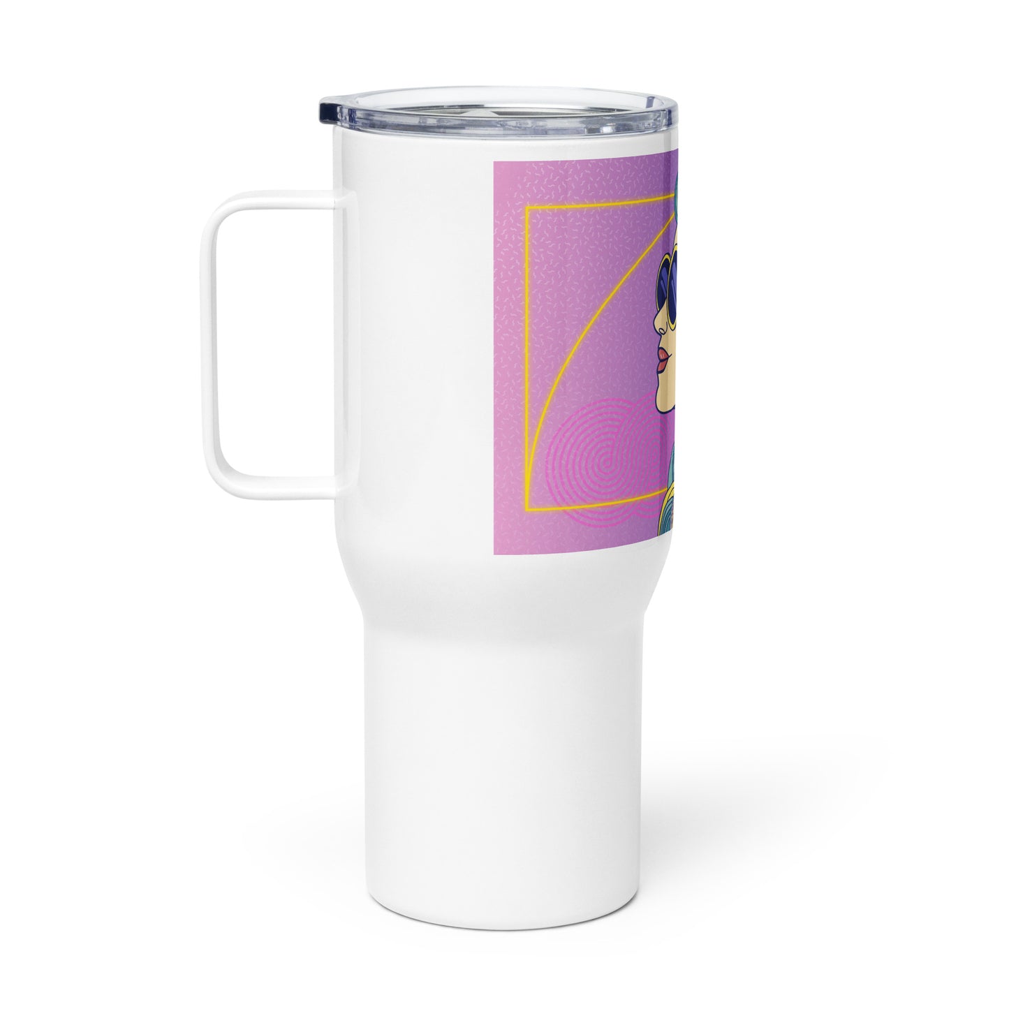 Eighties Vibes Travel mug with a handle