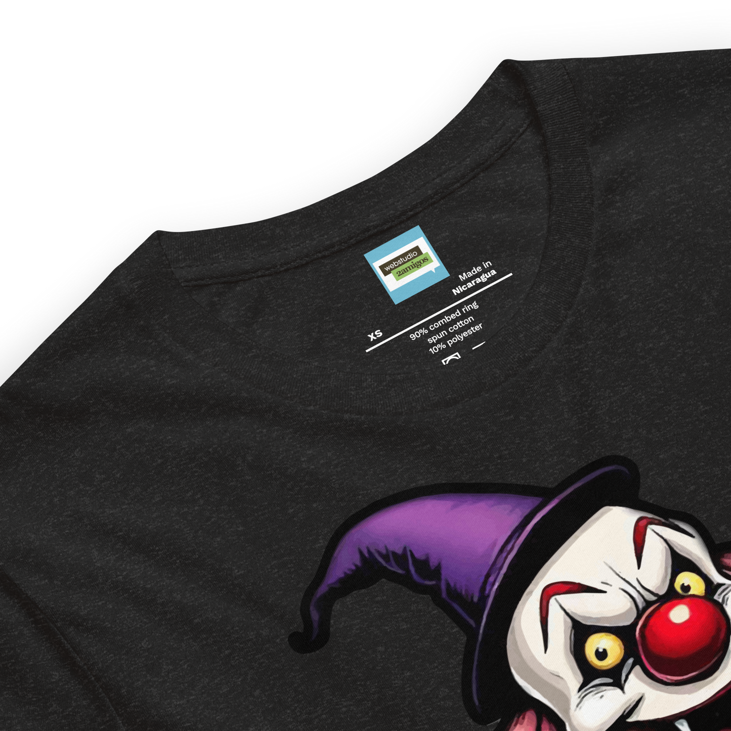 Creepy clown cupcake Unisex t-shirt