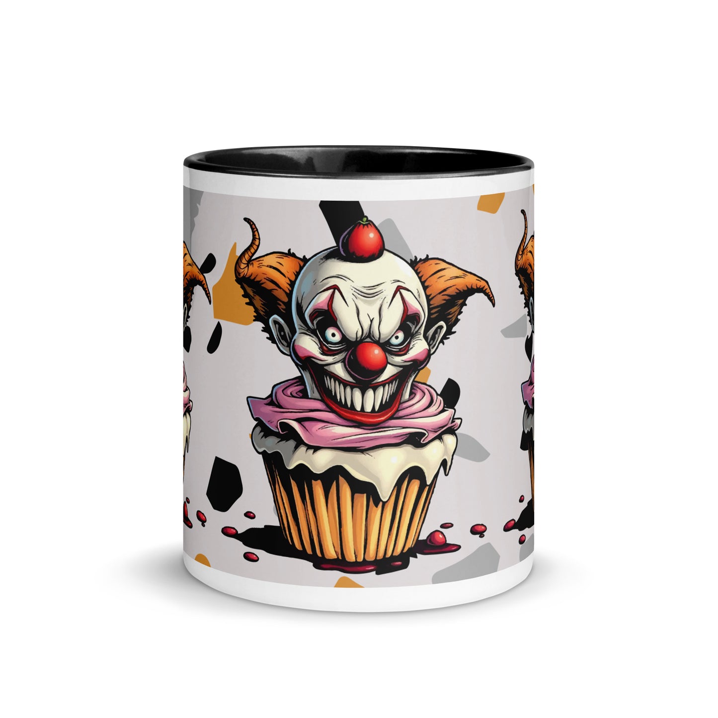 Big Teeth evil clown Mug with Color Inside