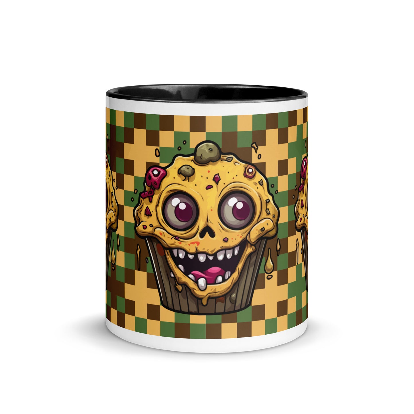 Skull Cupcake Monster Mug with Color Inside