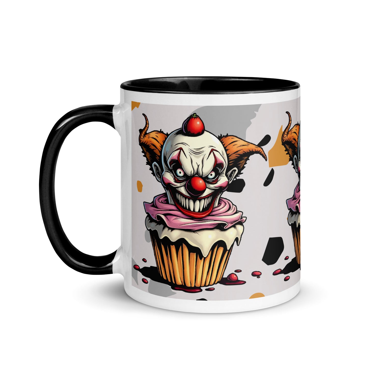 Big Teeth evil clown Mug with Color Inside