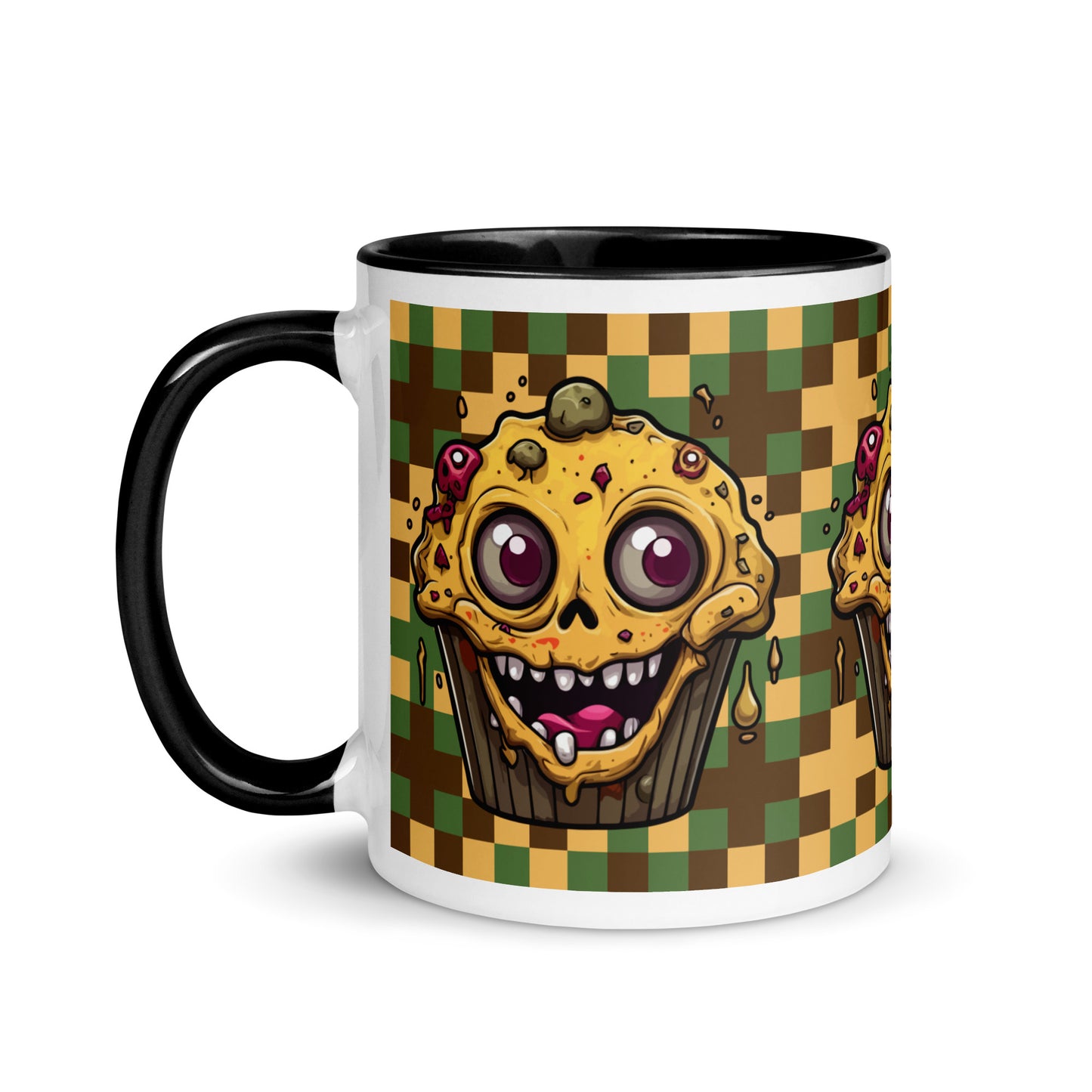 Skull Cupcake Monster Mug with Color Inside