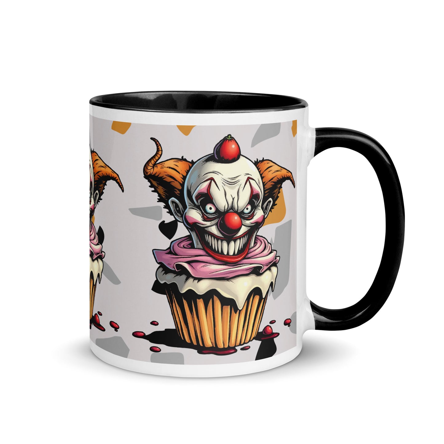 Big Teeth evil clown Mug with Color Inside