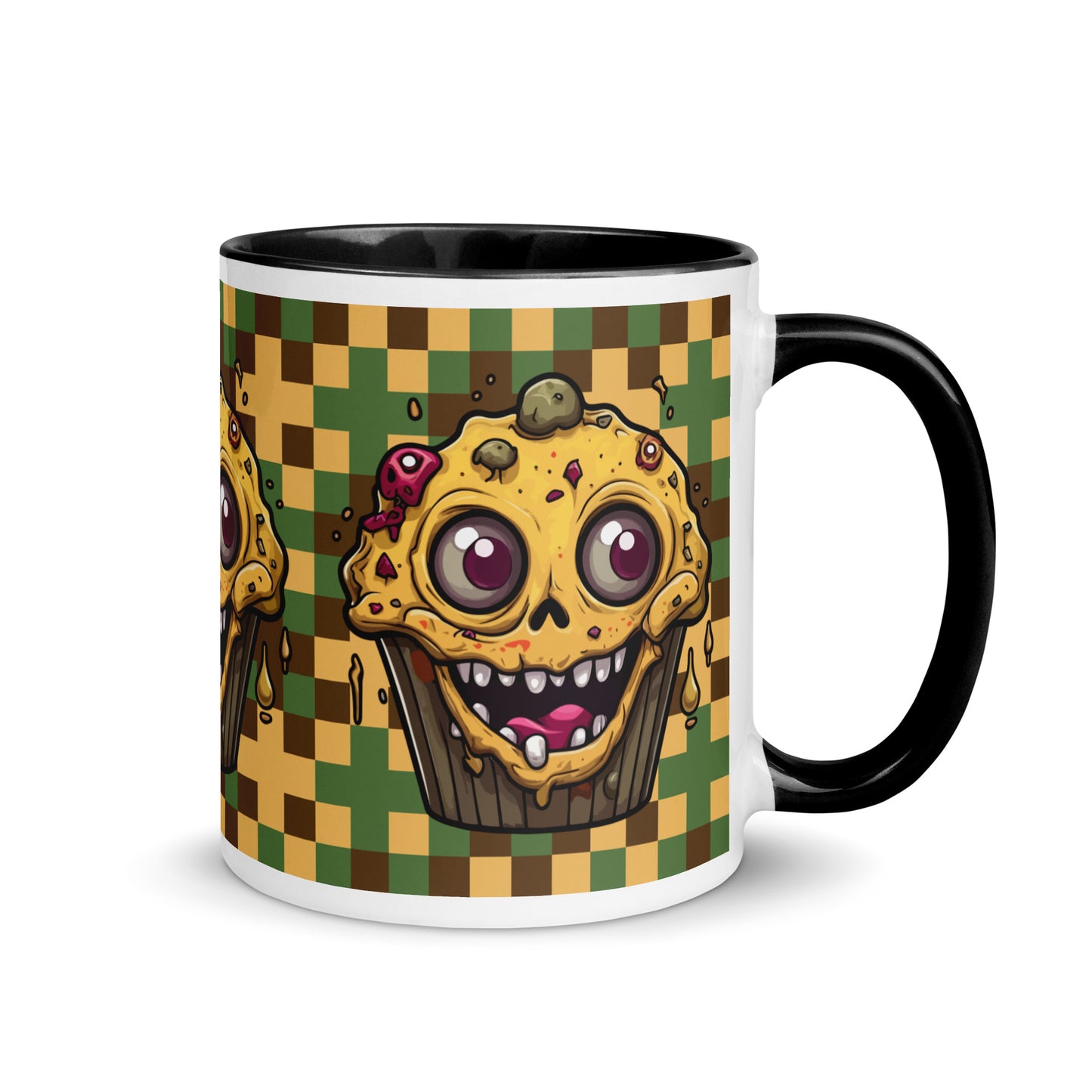 Skull Cupcake Monster Mug with Color Inside