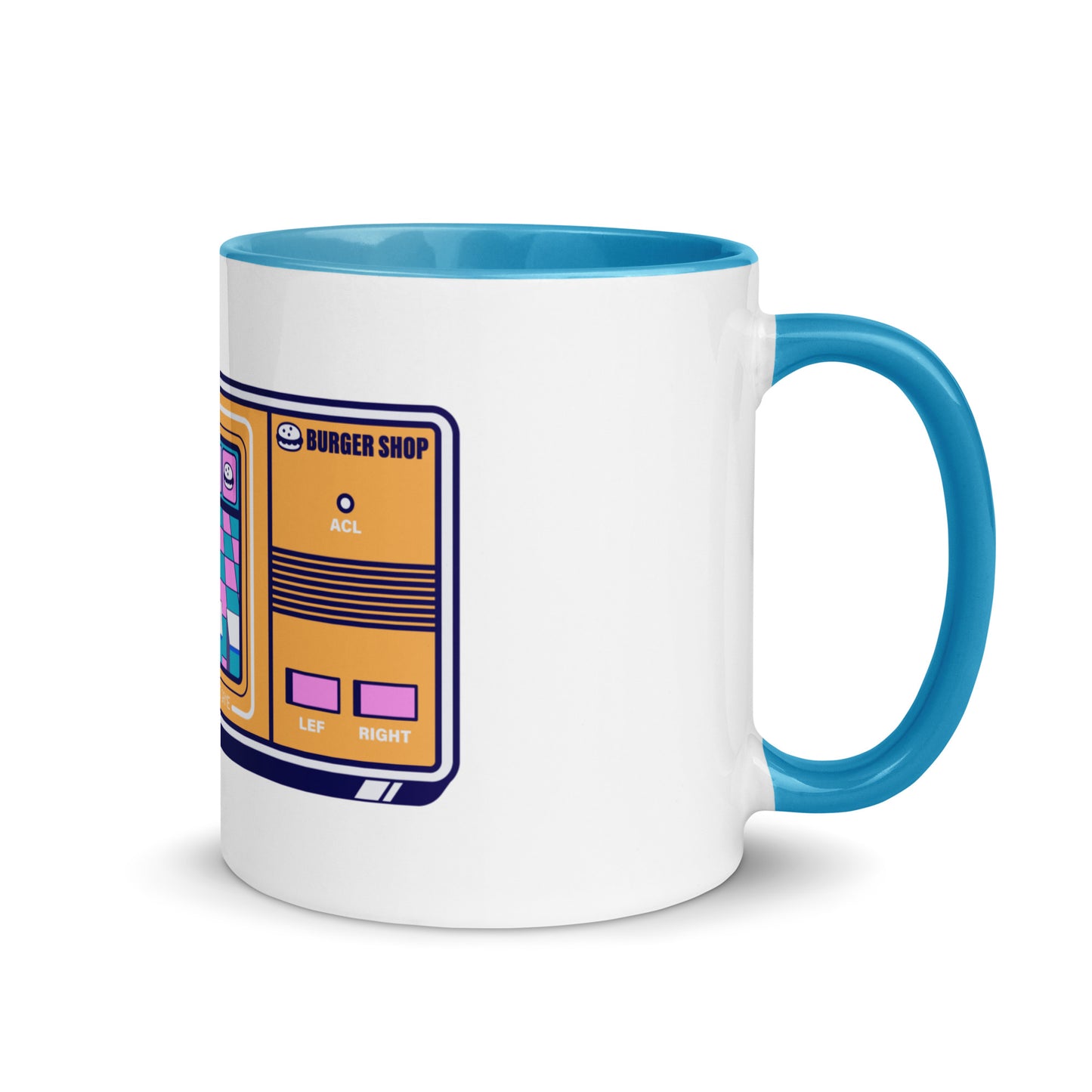 Video Game - Burger Shop Mug with Color Inside