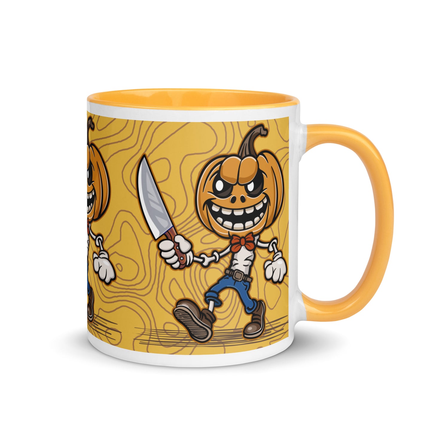 Pumpkin Slayer is Here! Mug with Color Inside