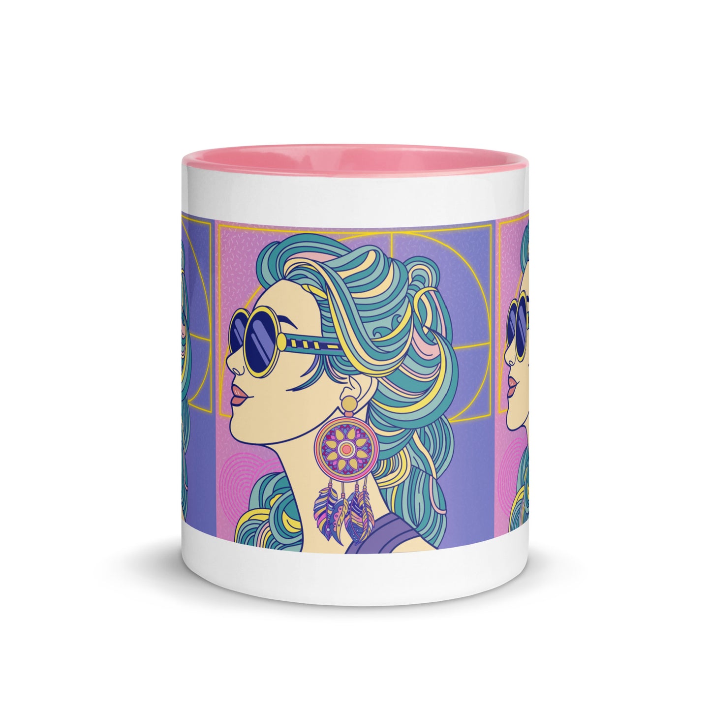 Eighties Vibes Mug with Color Inside