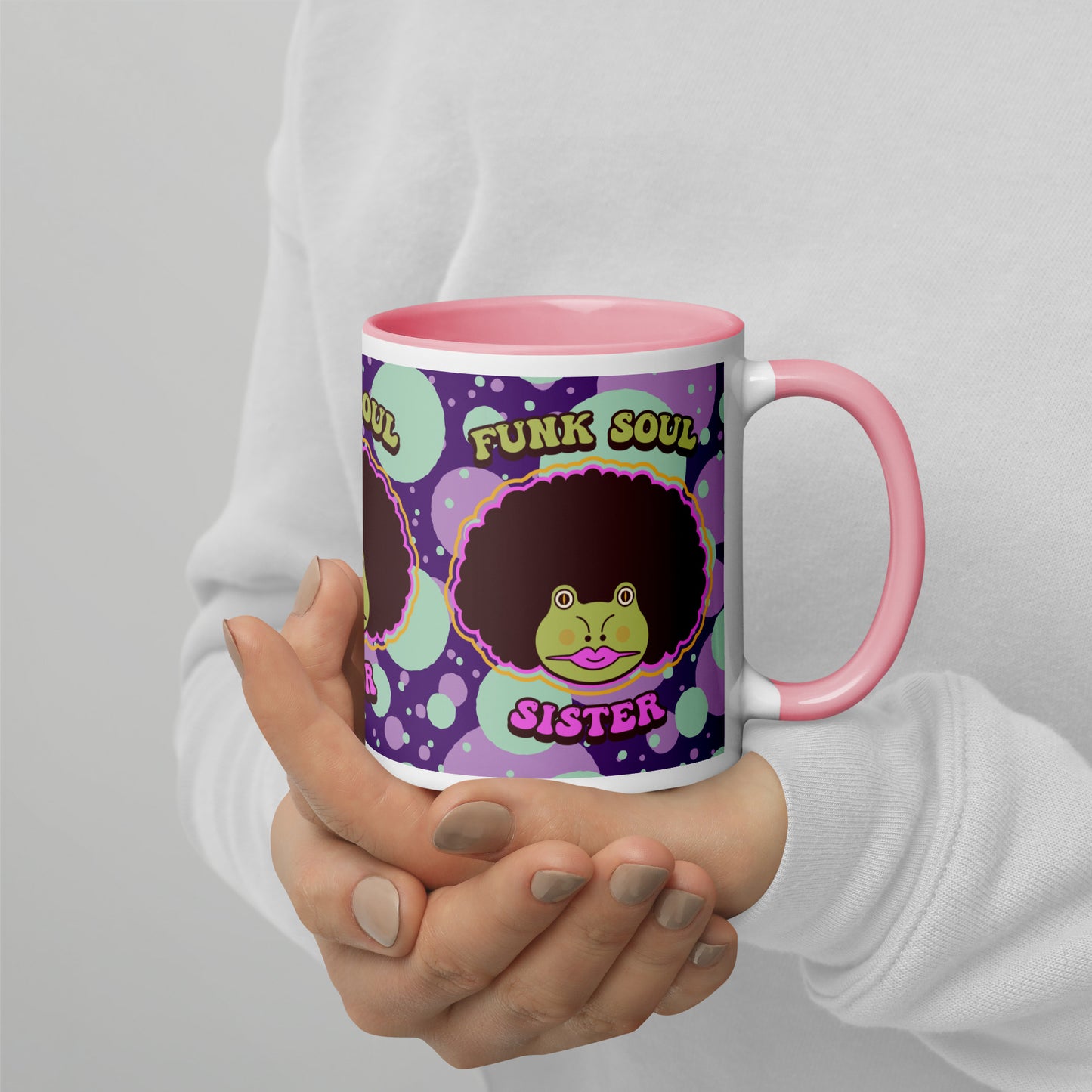 Funk Soul Sister Mug with Color Inside